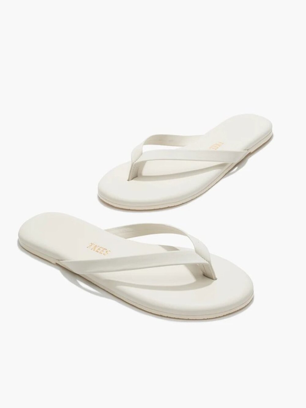 TKEES The Boyfriend Sandals in Cream 10 Womens Flip Flops